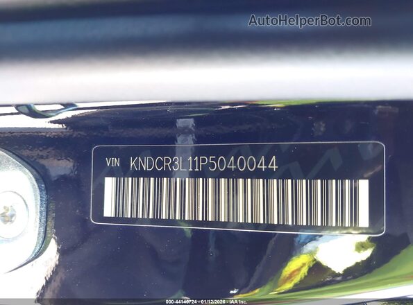 KNDCR3L11P5040044 2023 KIA NIRO EV Черный Вид подкапотного пространства