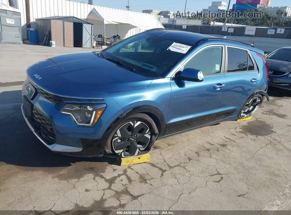 KNDCT3L10P5076115 2023 KIA NIRO EV Синий Передняя левая четверть