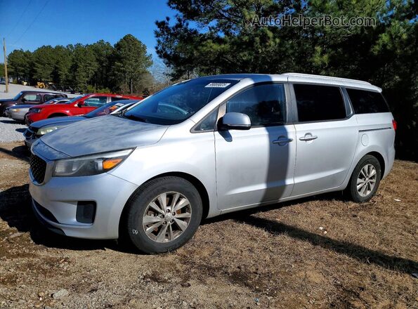 KNDMB5C10G6177894 2016 KIA SEDONA Silver Przód lewy