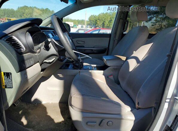 KNDMB5C10G6177894 2016 KIA SEDONA Silver Widok wnętrza z przodu