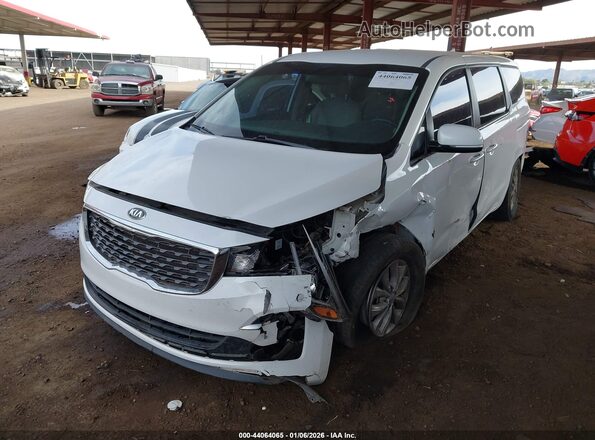 KNDMB5C10M6673189 2021 KIA SEDONA White Vista tres cuartos delantera izquierda
