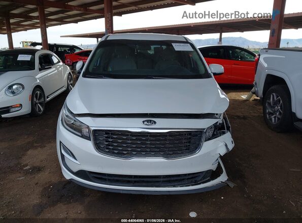 KNDMB5C10M6673189 2021 KIA SEDONA White Vista del cuadro de instrumentos