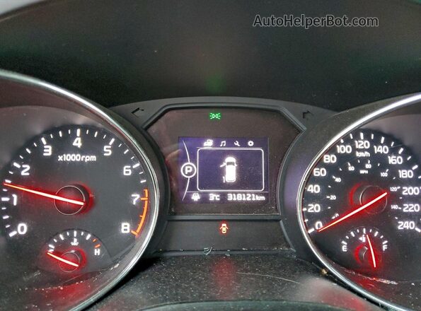 KNDMB5C11H6316514 2017 KIA SEDONA Белый Вид щитка приборов