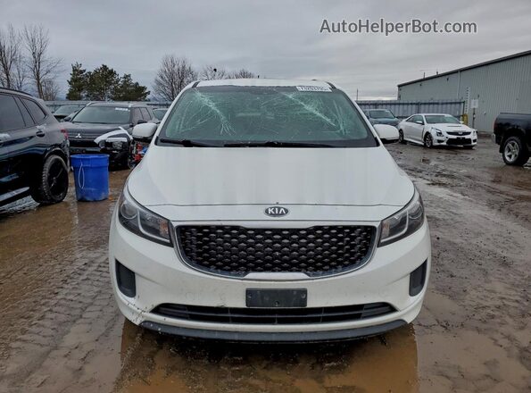 KNDMB5C11H6316514 2017 KIA SEDONA Белый Вид спереди
