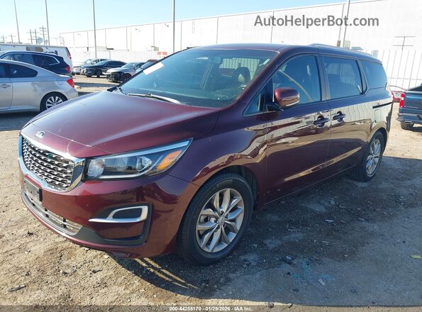 KNDMB5C11K6516218 2019 KIA SEDONA Purple Przód lewy
