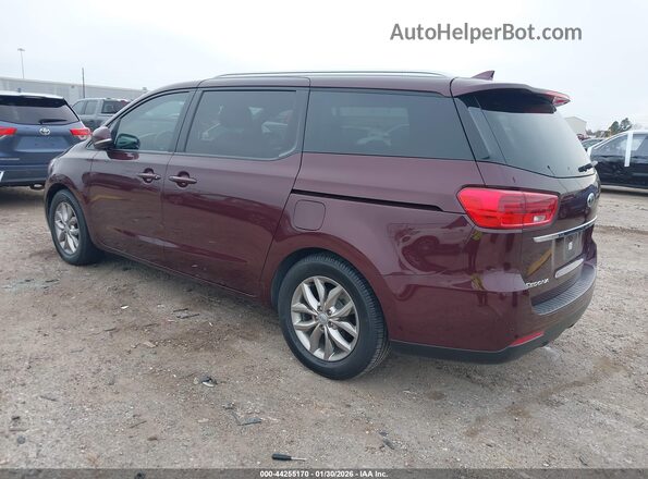 KNDMB5C11K6516218 2019 KIA SEDONA Purple Tył lewy