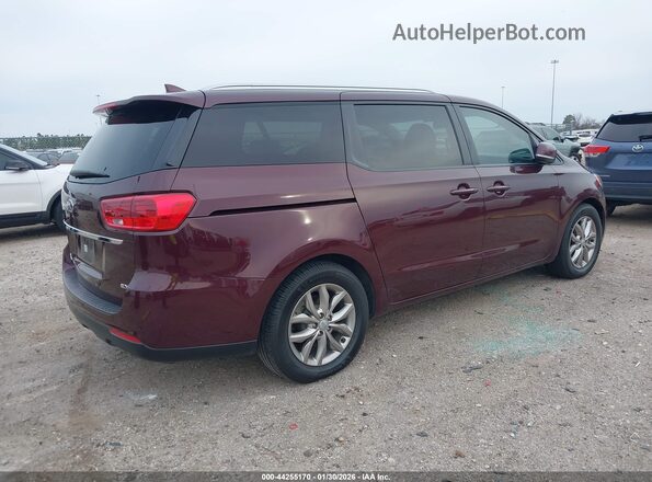 KNDMB5C11K6516218 2019 KIA SEDONA Purple Tył prawy