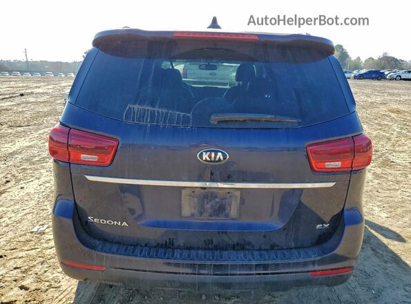 KNDMB5C11K6533746 2019 KIA SEDONA Blue Widok z tyłu