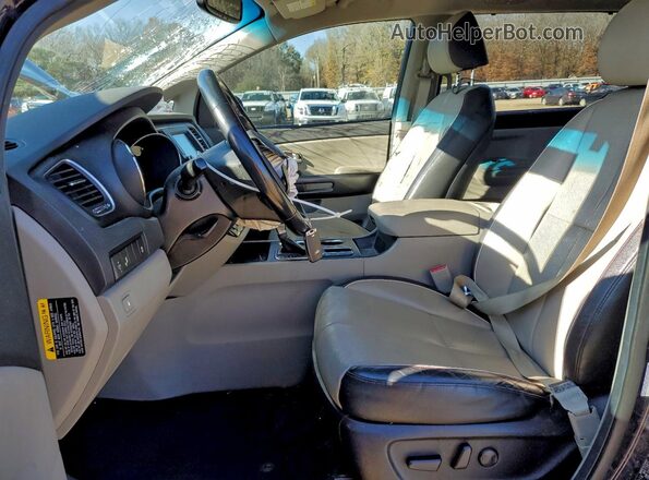 KNDMB5C11K6533746 2019 KIA SEDONA Blue Widok wnętrza z przodu