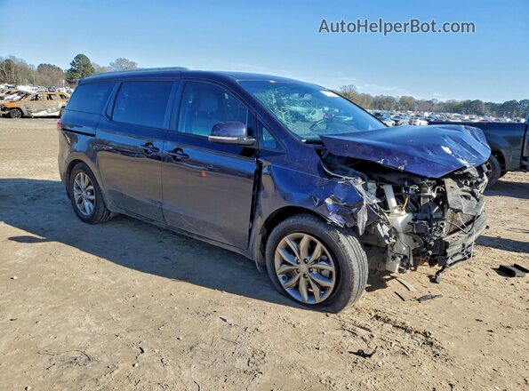 KNDMB5C11K6533746 2019 KIA SEDONA Blue Przód prawy