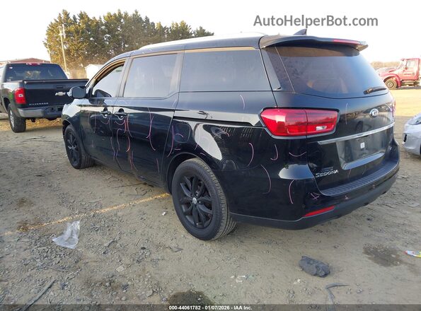 KNDMB5C11K6534220 2019 KIA SEDONA Черный Задняя левая четверть
