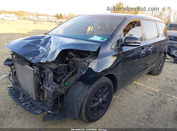 KNDMB5C11K6534220 2019 KIA SEDONA Черный Передняя левая четверть