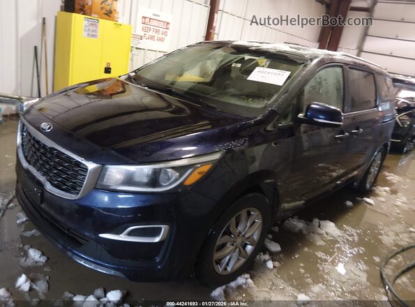 KNDMB5C12K6537059 2019 KIA SEDONA Dark Blue Передняя левая четверть