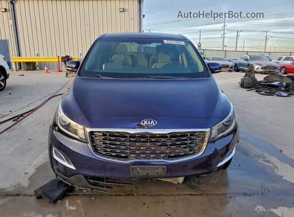 KNDMB5C12M6670200 2021 KIA SEDONA Blue Vista frontal