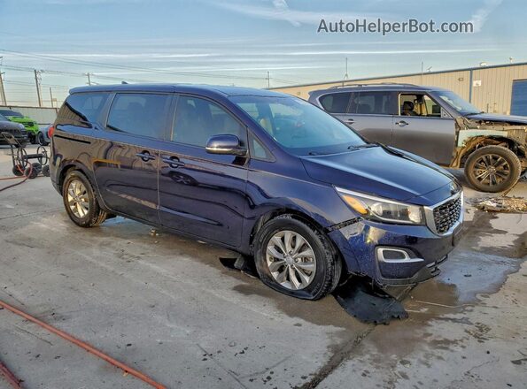 KNDMB5C12M6670200 2021 KIA SEDONA Blue Delantero derecho