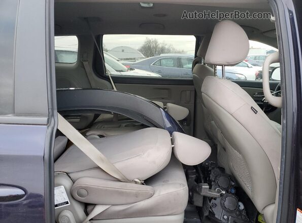 KNDMB5C13L6582433 2020 KIA SEDONA Blue Widok wnętrza z tyłu