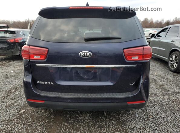 KNDMB5C13L6582433 2020 KIA SEDONA Blue Widok z tyłu