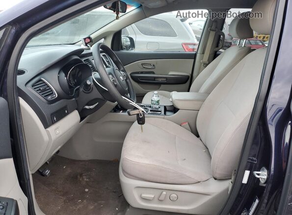 KNDMB5C13L6582433 2020 KIA SEDONA Blue Widok wnętrza z przodu