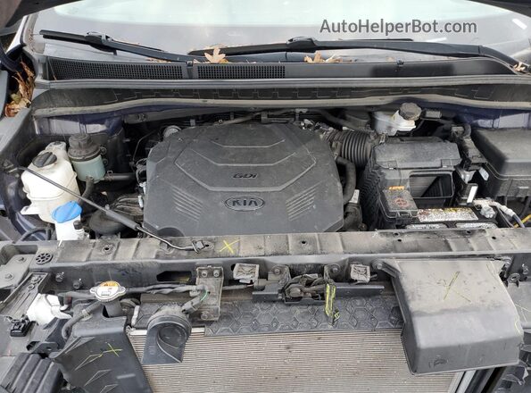 KNDMB5C13L6582433 2020 KIA SEDONA Blue Widok komory silnika