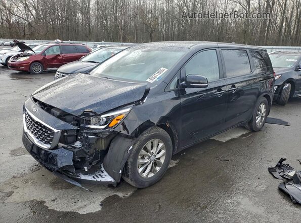 KNDMB5C14M6673549 2021 KIA SEDONA Black Vista tres cuartos delantera izquierda