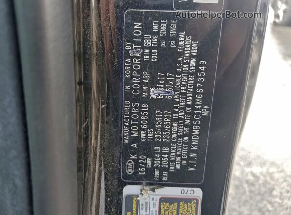 KNDMB5C14M6673549 2021 KIA SEDONA Black Vista interior de 360 grados