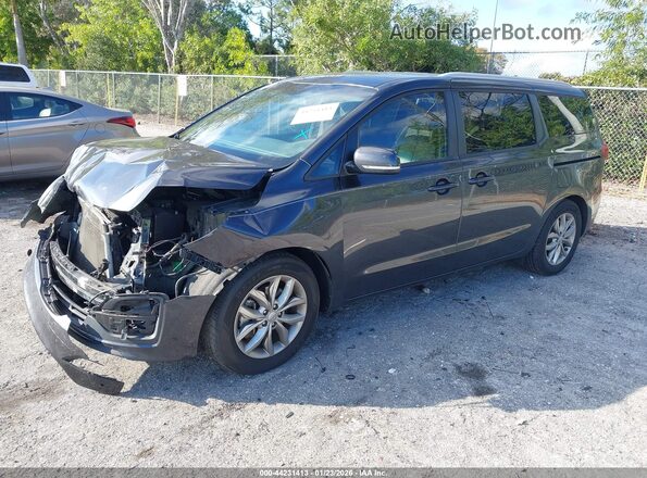 KNDMB5C15K6534253 2019 KIA SEDONA Черный Передняя левая четверть