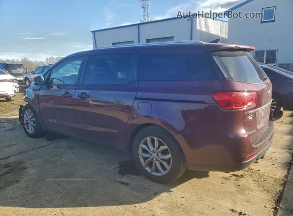 KNDMB5C16K6500550 2019 KIA SEDONA Burgundy Tył lewy