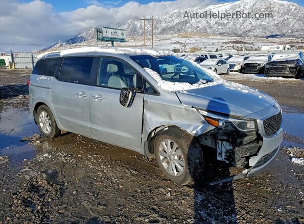 KNDMB5C17G6124853 2016 KIA SEDONA Silver წინა მარჯვენა