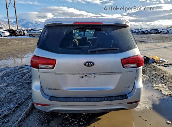 KNDMB5C17G6124853 2016 KIA SEDONA Silver უკანა ხედი