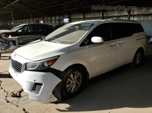 KNDMB5C17G6209482 2016 KIA SEDONA White Przód lewy