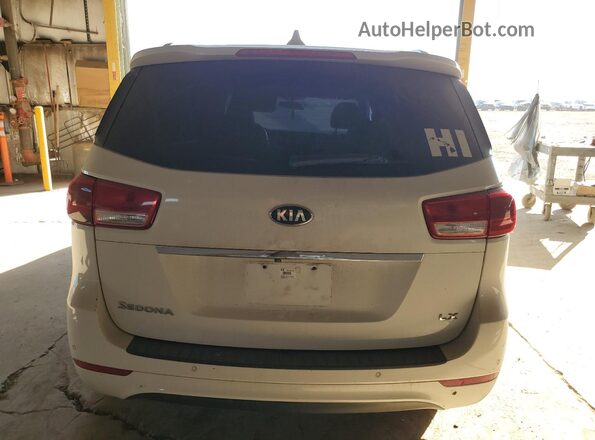 KNDMB5C17G6209482 2016 KIA SEDONA White Widok z tyłu