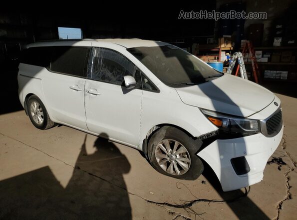 KNDMB5C17G6209482 2016 KIA SEDONA White Przód prawy