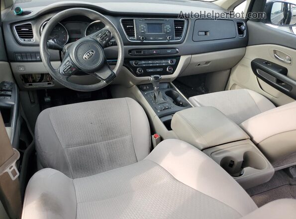 KNDMB5C19G6085912 2016 KIA SEDONA Черный Вид панели приборов