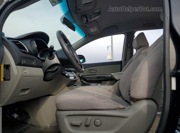 KNDMB5C19G6085912 2016 KIA SEDONA Черный Вид салона спереди