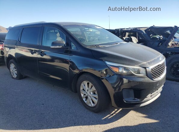 KNDMB5C19G6085912 2016 KIA SEDONA Черный Передняя правая четверть