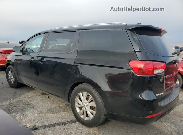 KNDMB5C19G6085912 2016 KIA SEDONA Черный Задняя левая четверть