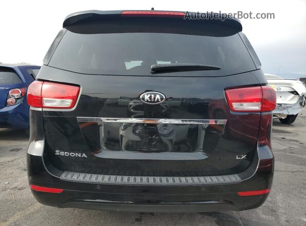 KNDMB5C19G6085912 2016 KIA SEDONA Черный Вид сзади