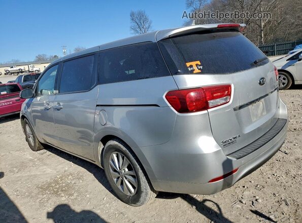 KNDMB5C1XH6227282 2017 KIA SEDONA Серебряный Задняя левая четверть
