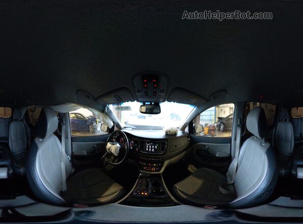 KNDMC5C11J6387828 2018 KIA SEDONA Серебряный Панорамный вид салона 360°