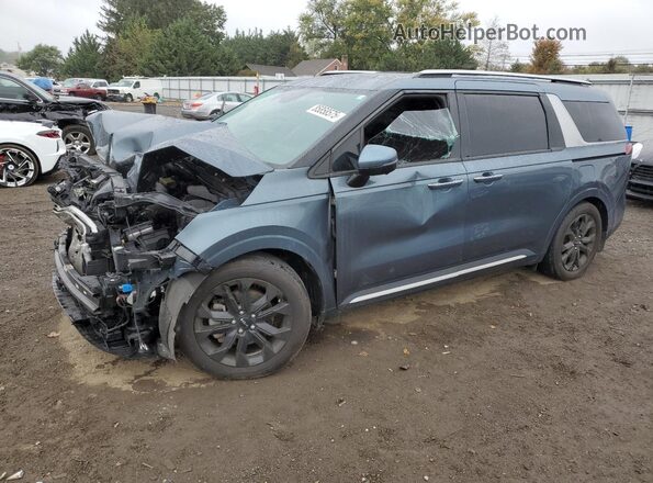 KNDNE5H34R6349837 2024 KIA CARNIVAL Бирюзовый Передняя левая четверть