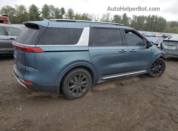 KNDNE5H34R6349837 2024 KIA CARNIVAL Бирюзовый Задняя правая четверть
