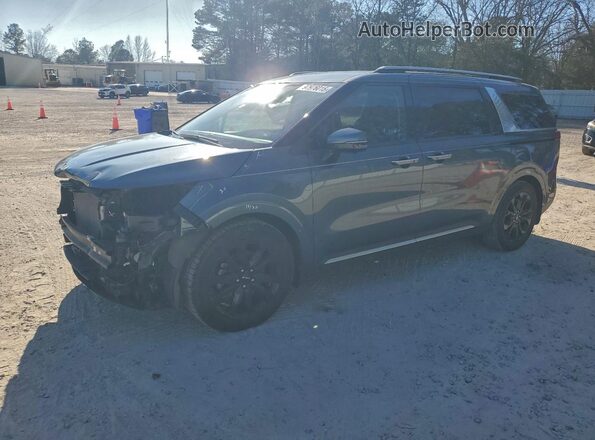 KNDNE5H36N6102409 2022 KIA CARNIVAL Серый Передняя левая четверть