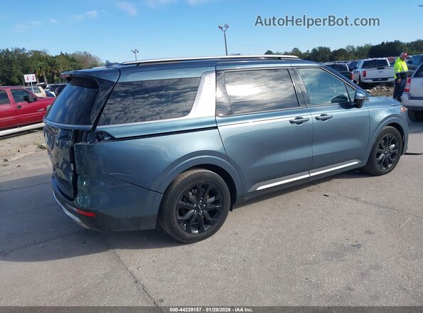 KNDNE5H38R6342132 2024 KIA CARNIVAL MPV Синий Задняя правая четверть