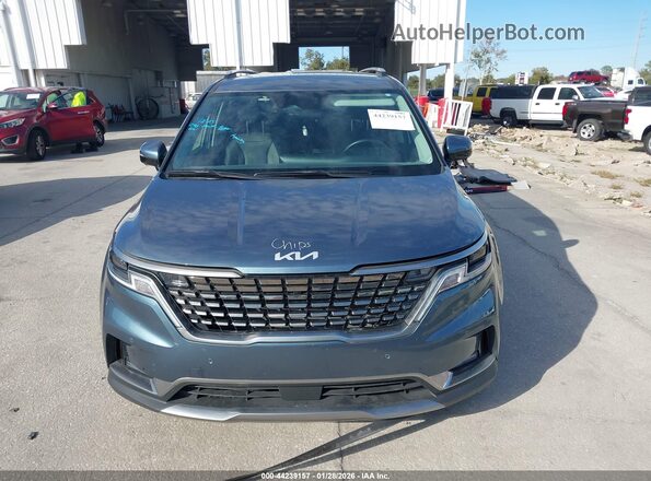 KNDNE5H38R6342132 2024 KIA CARNIVAL MPV Синий Вид задней части салона
