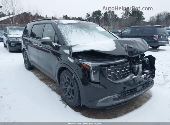 KNDNE5KA6T6129288 2026 KIA CARNIVAL MPV HYBRID Черный Передняя правая четверть