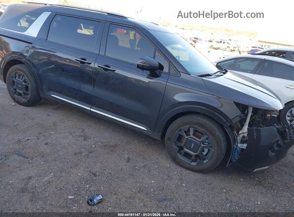 KNDNE5KA8S6074020 2025 KIA CARNIVAL MPV HYBRID Gray Delantero derecho