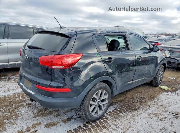 KNDPB3AC1G7817918 2016 KIA SPORTAGE Черный Задняя правая четверть