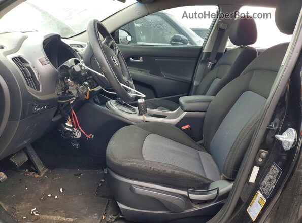 KNDPB3AC1G7817918 2016 KIA SPORTAGE Черный Вид салона спереди