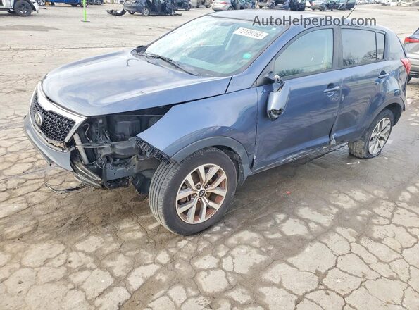 KNDPB3AC4G7880754 2016 KIA SPORTAGE Blue Vista tres cuartos delantera izquierda