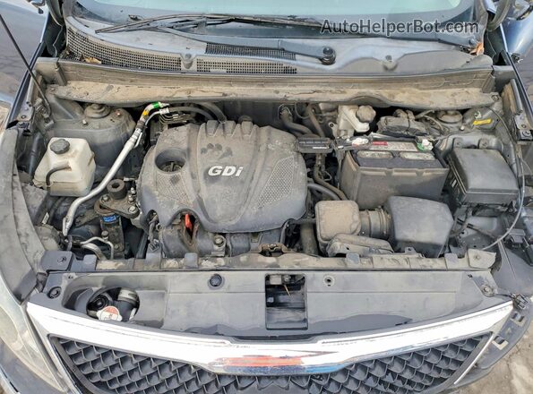 KNDPB3AC4G7880754 2016 KIA SPORTAGE Blue Vista del compartimento del motor